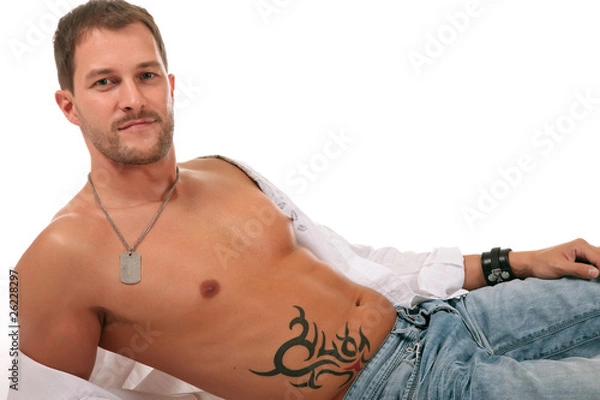 Obraz Young seductive caucasian man