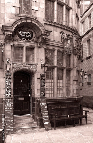 Fototapeta Thomas' Chop House, St Ann's Square, Manchester, England