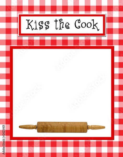 Obraz kiss the cook layout