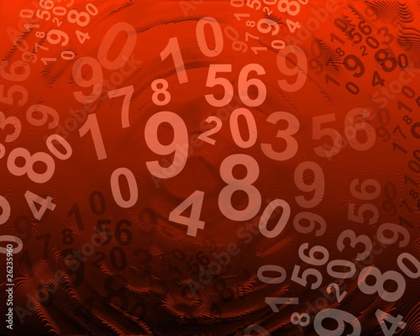 Obraz Tło z numerami