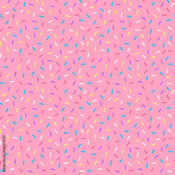 Fototapeta Sprinkles Seamless Pattern - Kolorowe kropi na jednolitym tle powtarzającego się wzoru