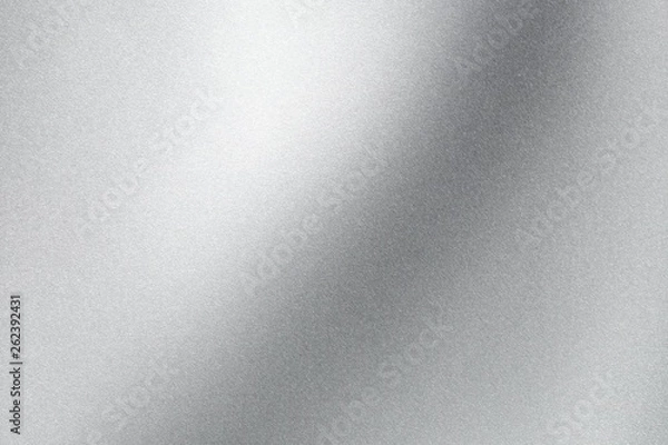 Obraz Abstract texture background, glowing silver corrugated stainless steel