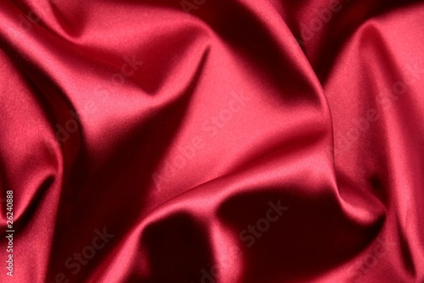 Fototapeta Elegant red satin background