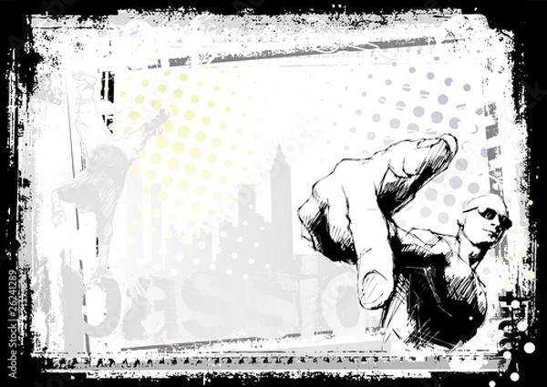 Obraz break dance poster