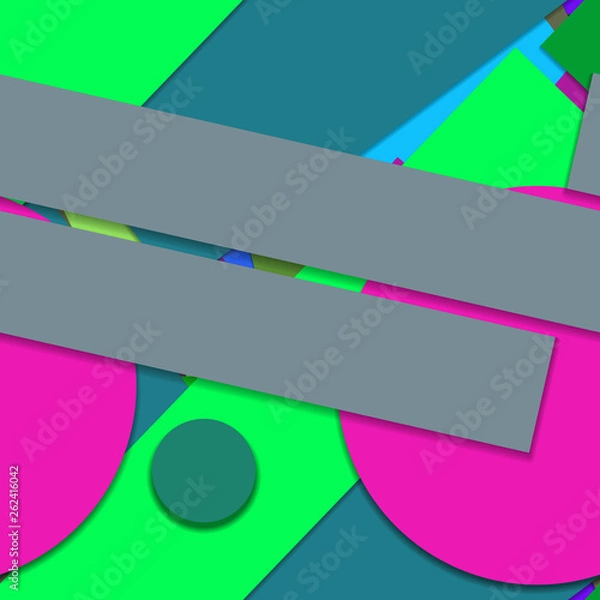 Obraz Flat material design - Creative vector trend seamless