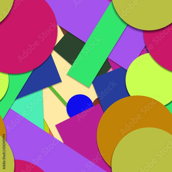 Obraz Flat material design - Creative vector trend seamless