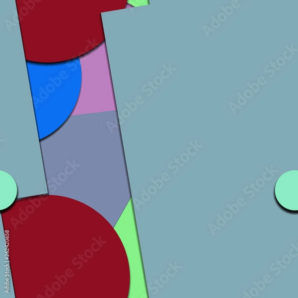 Fototapeta Flat material design - Creative vector trend seamless