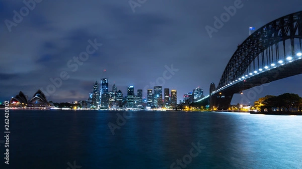 Obraz sydney skyline at night