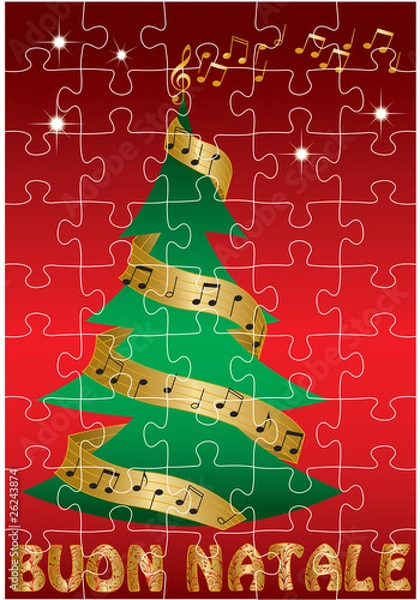 Fototapeta puzzle di natale