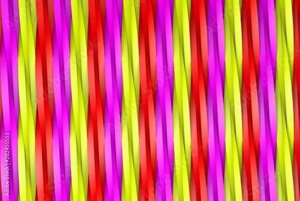 Fototapeta beautiful 3D Illustration of abstract background - volumetric surfaces formed with extruded star shape, celebration concept