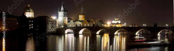 Obraz prague at night
