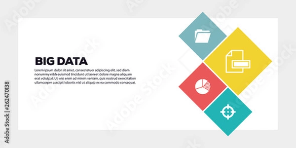 Obraz BIG DATA BANNER CONCEPT
