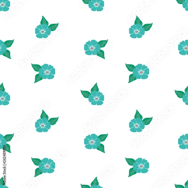 Obraz Fashionable pattern in small flowers. Floral seamless background for textiles, fabrics, covers, wallpapers, print, gift wrapping and scrapbooking. Raster copy
