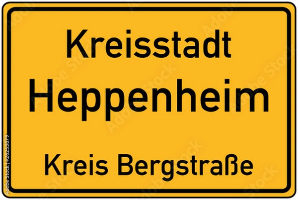 Obraz Ortstafel Heppenheim