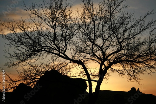 Obraz entardecer na capadócia