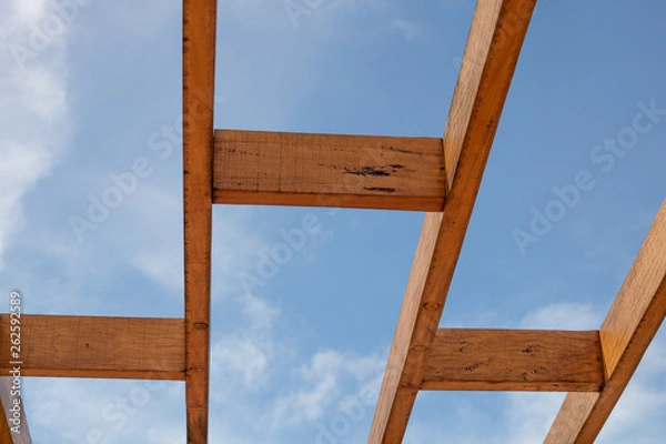 Obraz sustainable decoration with recycled material