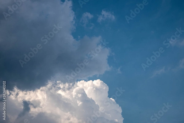 Obraz Blue sky with White Cloud Background