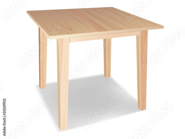 Obraz wooden table