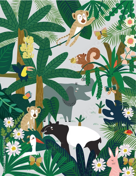 Obraz Wild Animals Vector