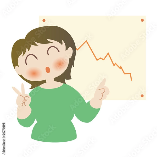 Obraz 目標達成した女性