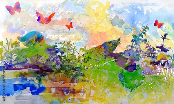 Obraz Aquarell mit Maulwürfen