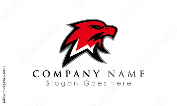 Fototapeta falcon bird logo game