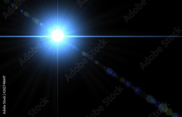 Obraz Lens flare, outer space earth, moon, eclipse