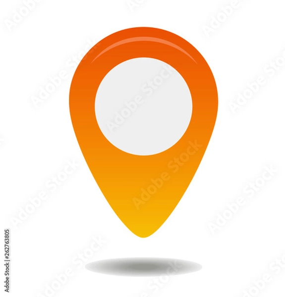 Fototapeta icon on the map