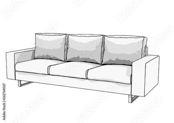 Fototapeta couch vector sofa