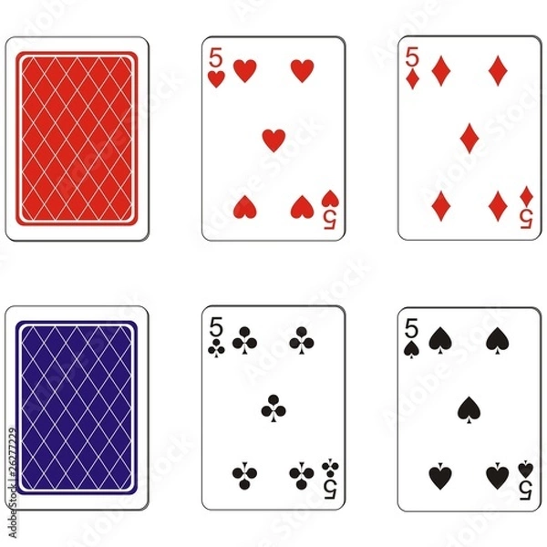 Fototapeta Playing card set 08