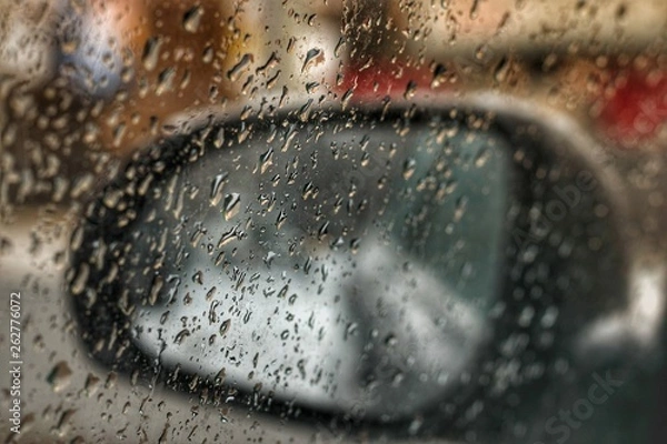 Obraz Drops on the car