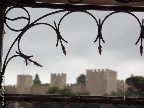 Obraz Lisbon blurry castle 