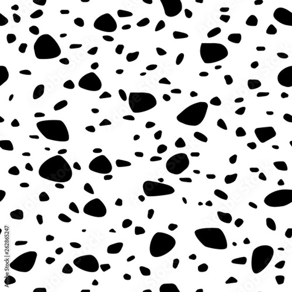 Fototapeta Terrazzo seamless vector pattern. Abstract background. Natural stone texture