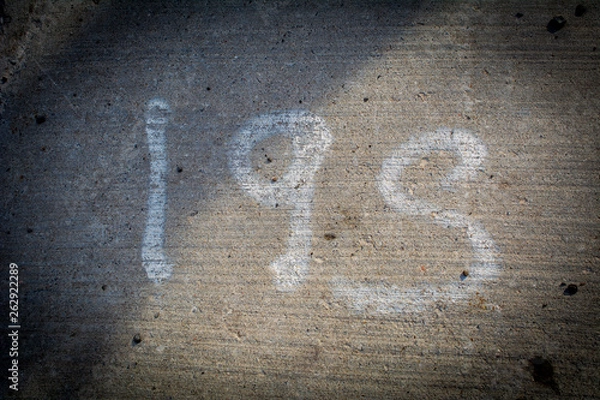 Obraz 195 Number on Pavement