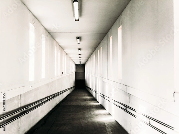 Fototapeta Tunnel from railway platform