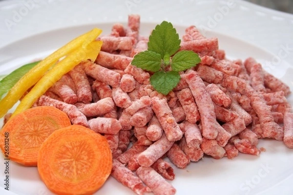 Obraz Tiefgekühltes Hackfleisch