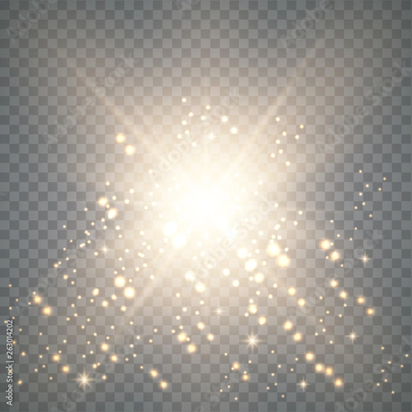 Obraz Gold  light with sparkle