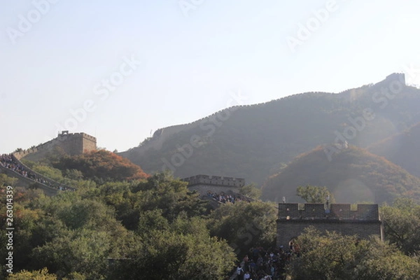 Obraz village in mountains