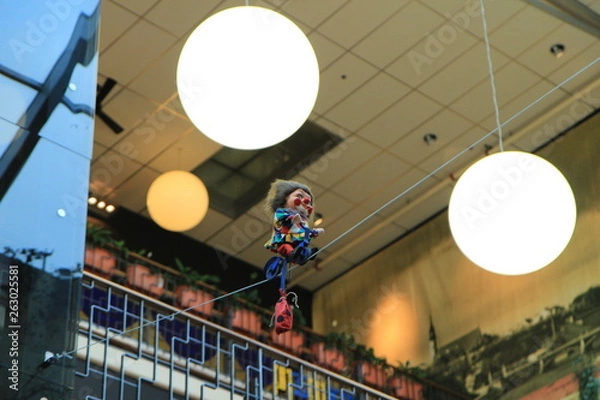 Obraz Toy, clown on the rope
