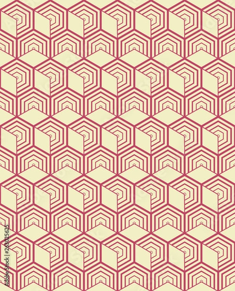 Obraz Background of Retro different vector seamless patterns tiling