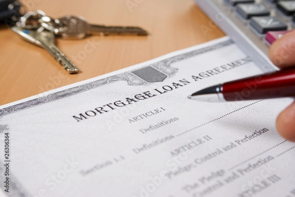 Fototapeta Mortgage loan agreement