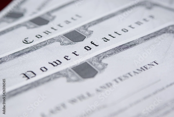 Fototapeta Dokumenty notarialne