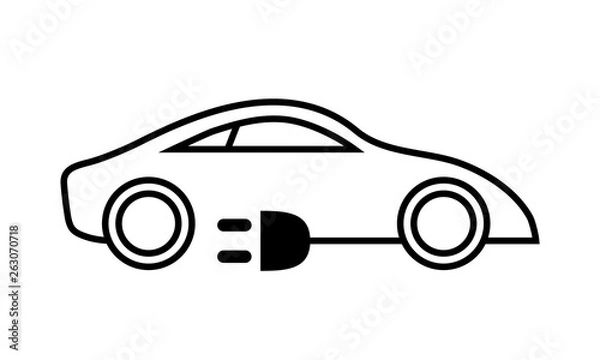 Obraz Electric Car icon