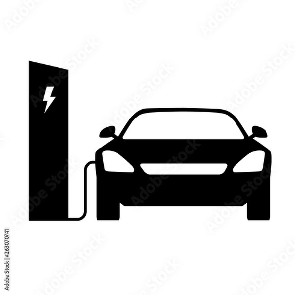 Obraz Electric Car icon