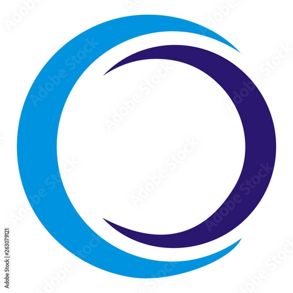 Obraz Crescent Moon Ellipse CC Logo
