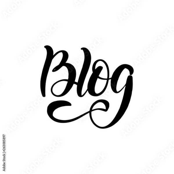 Obraz  brush lettering blog