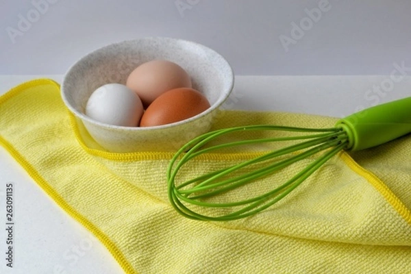 Obraz eggs in a plate
