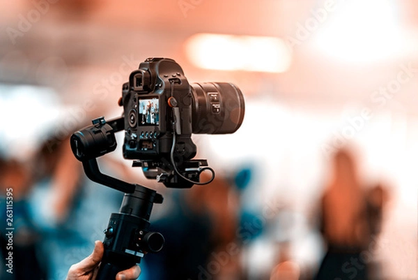 Fototapeta Video shooting with camera