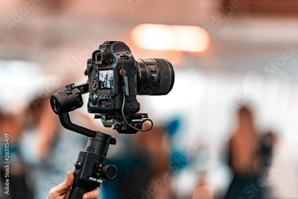 Fototapeta Video shooting with camera