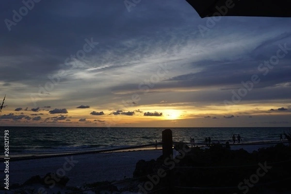 Fototapeta beahc sunset 7